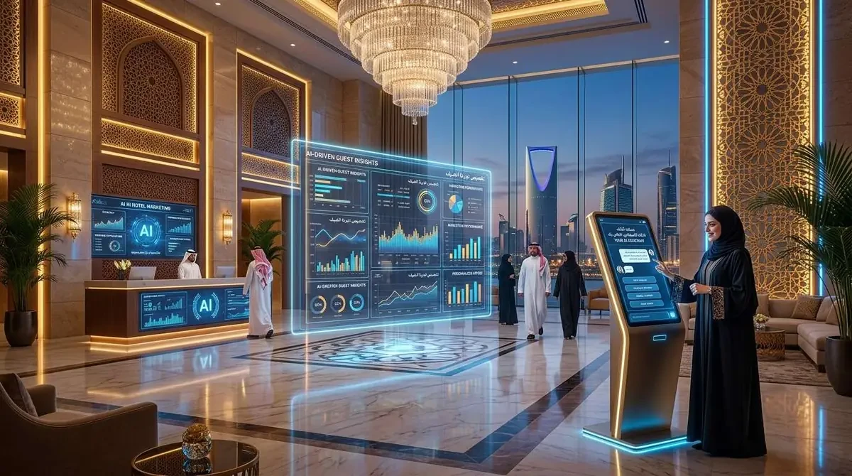الذكاء الاصطناعي في التسويق الفندقي: كيف يحقق الفنادق السعودية ميزة تنافسية في 2030