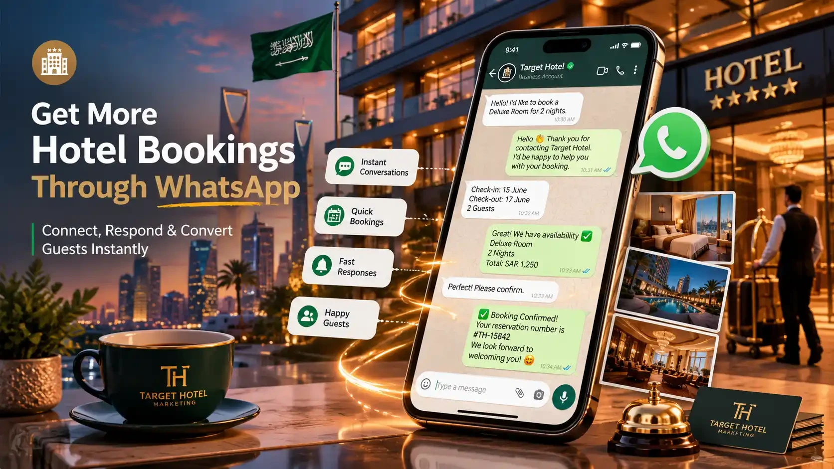 WhatsApp Marketing for Hotels in Saudi Arabia: Turning Inquiries into Bookings